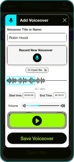 HypeTrack | How It Works | Record Voicover